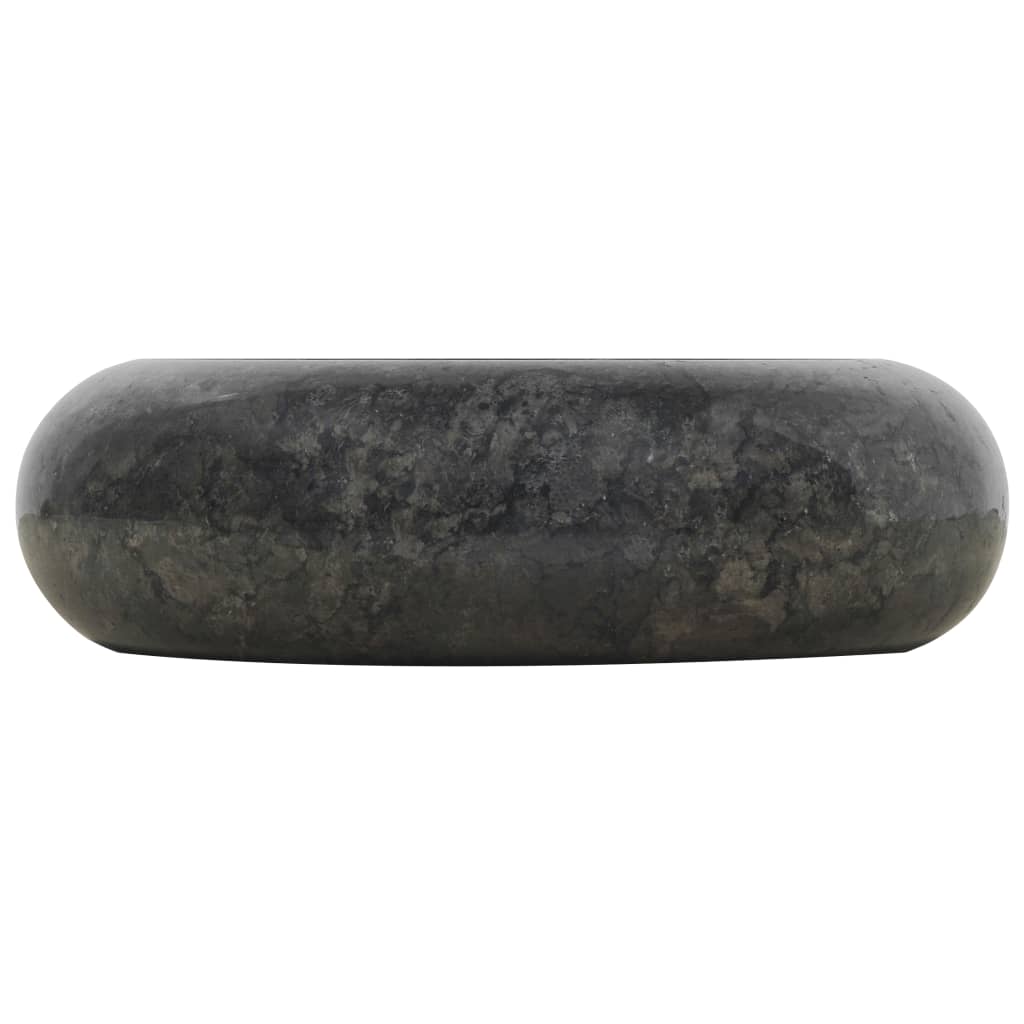 vidaXL Waschbecken 40x12 cm Marmor Schwarz vidaXL Waschbecken 40x12 cm Marmor Schwarz