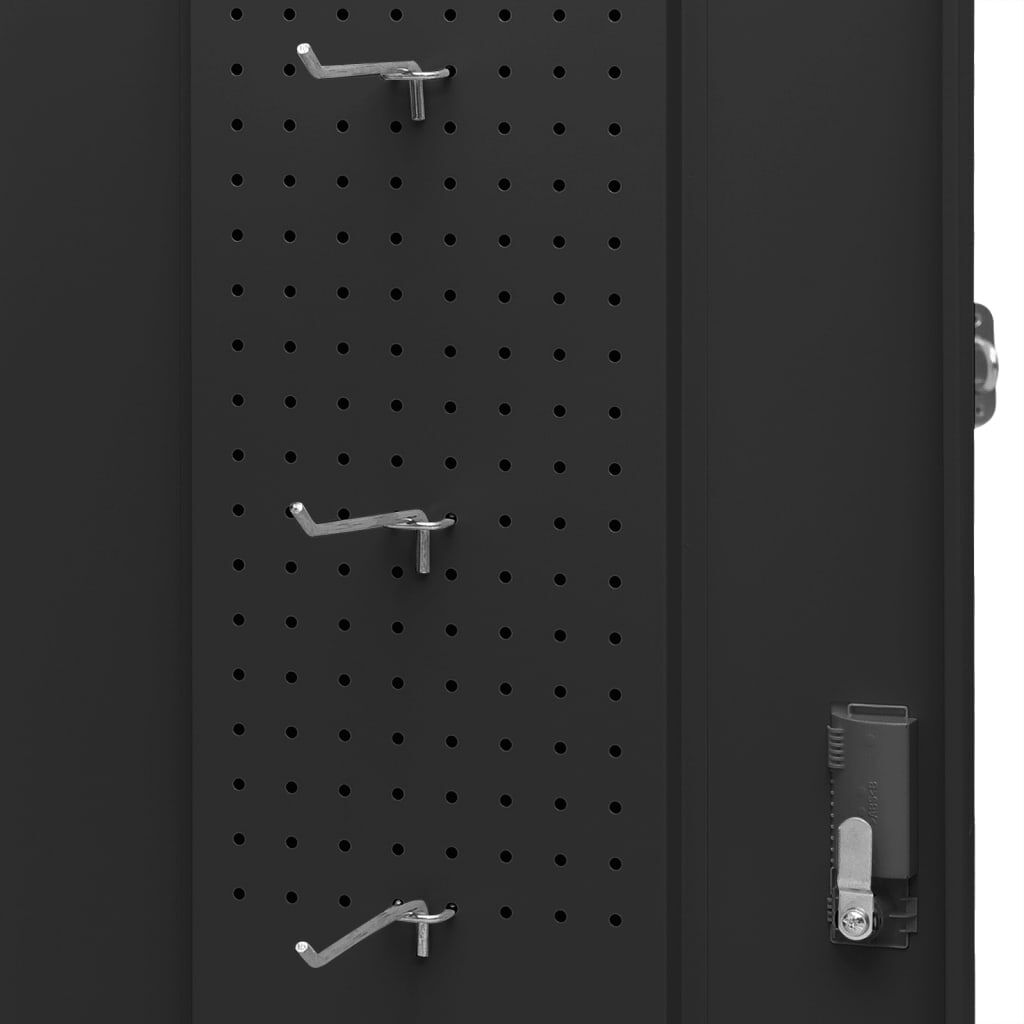 Sattelschrank aus Stahl Anthrazit 53x53x105 cm kompakt und abschließbar Sattelschrank aus Stahl Anthrazit 53x53x105 cm kompakt und abschließbar