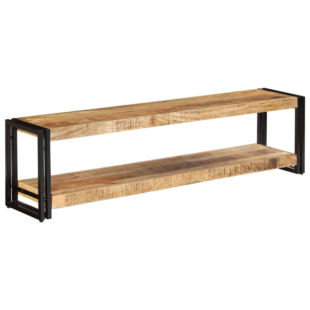 TV-Schrank Mango Massivholz 150x30x40 cm rustikaler Look für Wohnzimmer TV-Schrank Mango Massivholz 150x30x40 cm rustikaler Look für Wohnzimmer