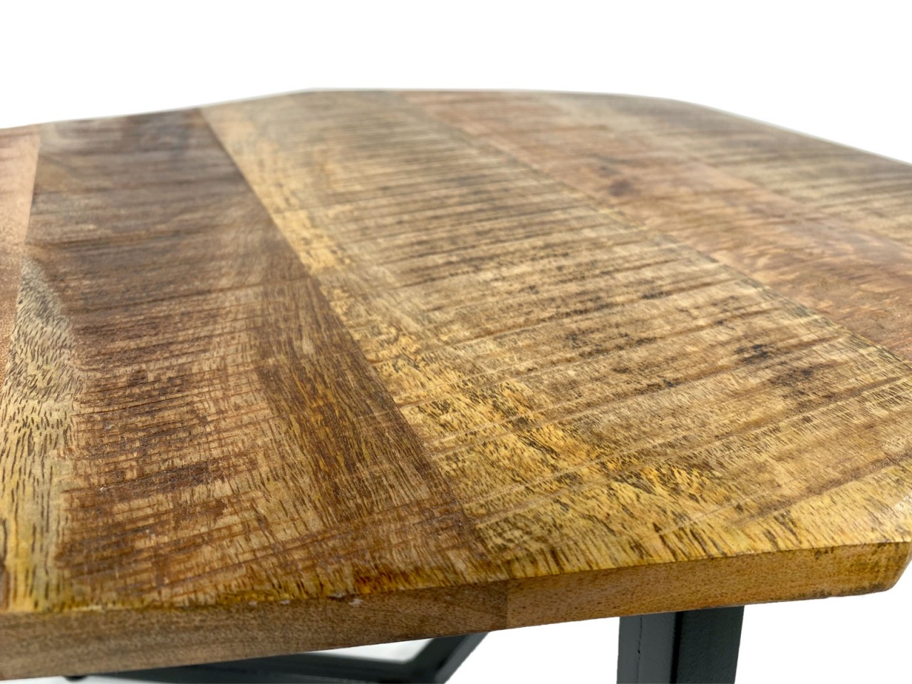 Beistelltisch 56 x 47 cm nachhaltig Wohnzimmer Tisch Couchtisch Nizza Metall-Gestell schwarz - weiß Beistelltisch 56 x 47 cm nachhaltig Wohnzimmer Tisch Couchtisch Nizza Metall-Gestell schwarz - weiß