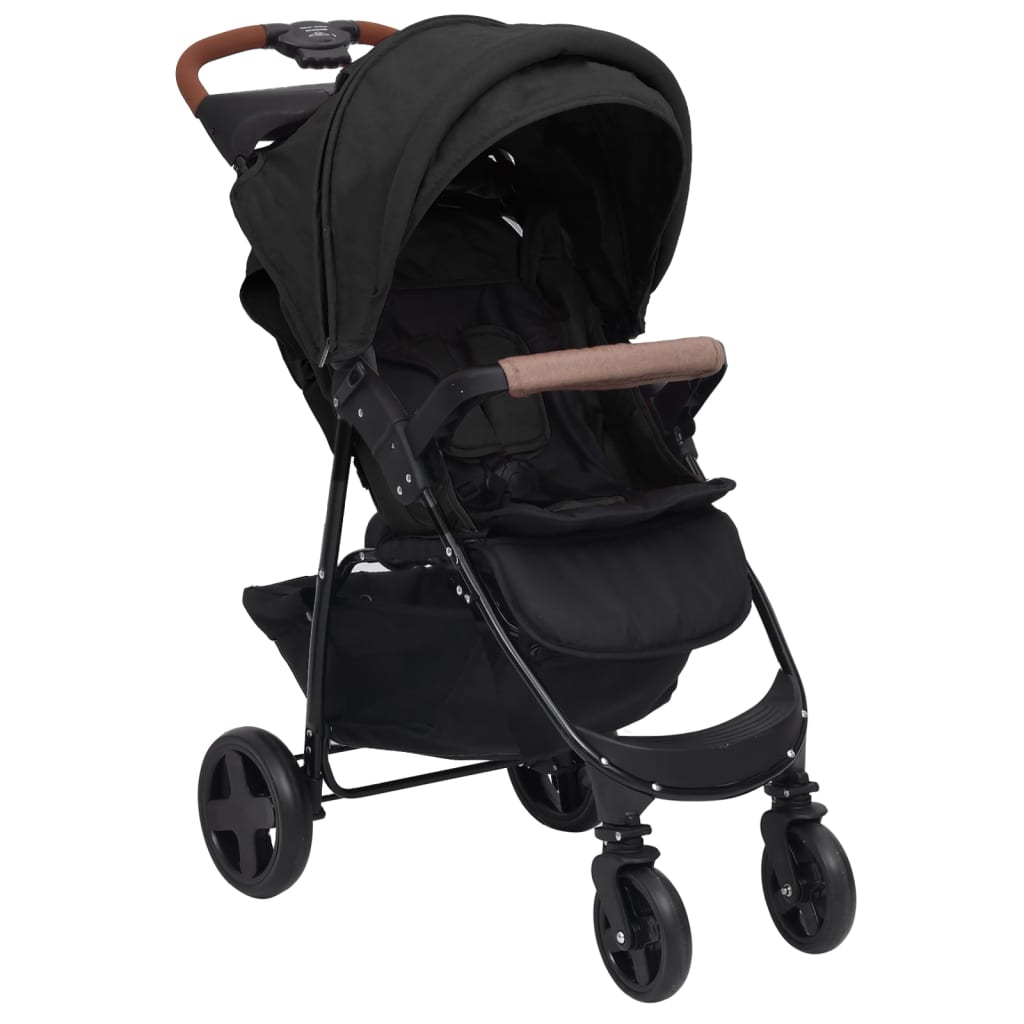 3in1 Kinderwagen Anthrazit Stahl