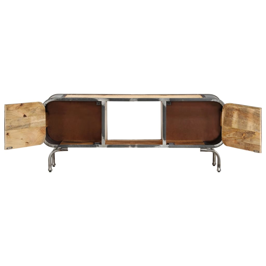 TV-Schrank Mangoholz 110x30x42 cm Massivholz Industrie Design TV-Schrank Mangoholz 110x30x42 cm Massivholz Industrie Design