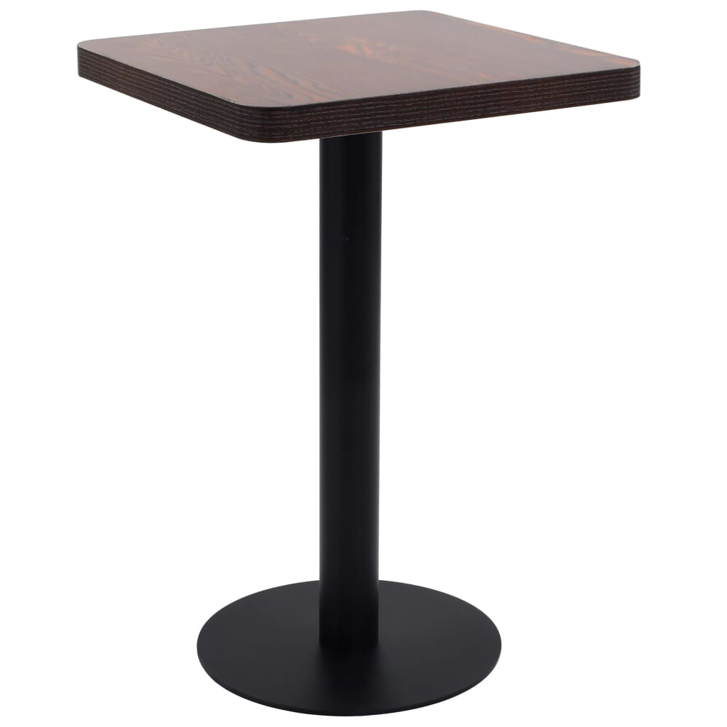 Bistrotisch MDF Dunkelbraun 50x50 cm Tisch