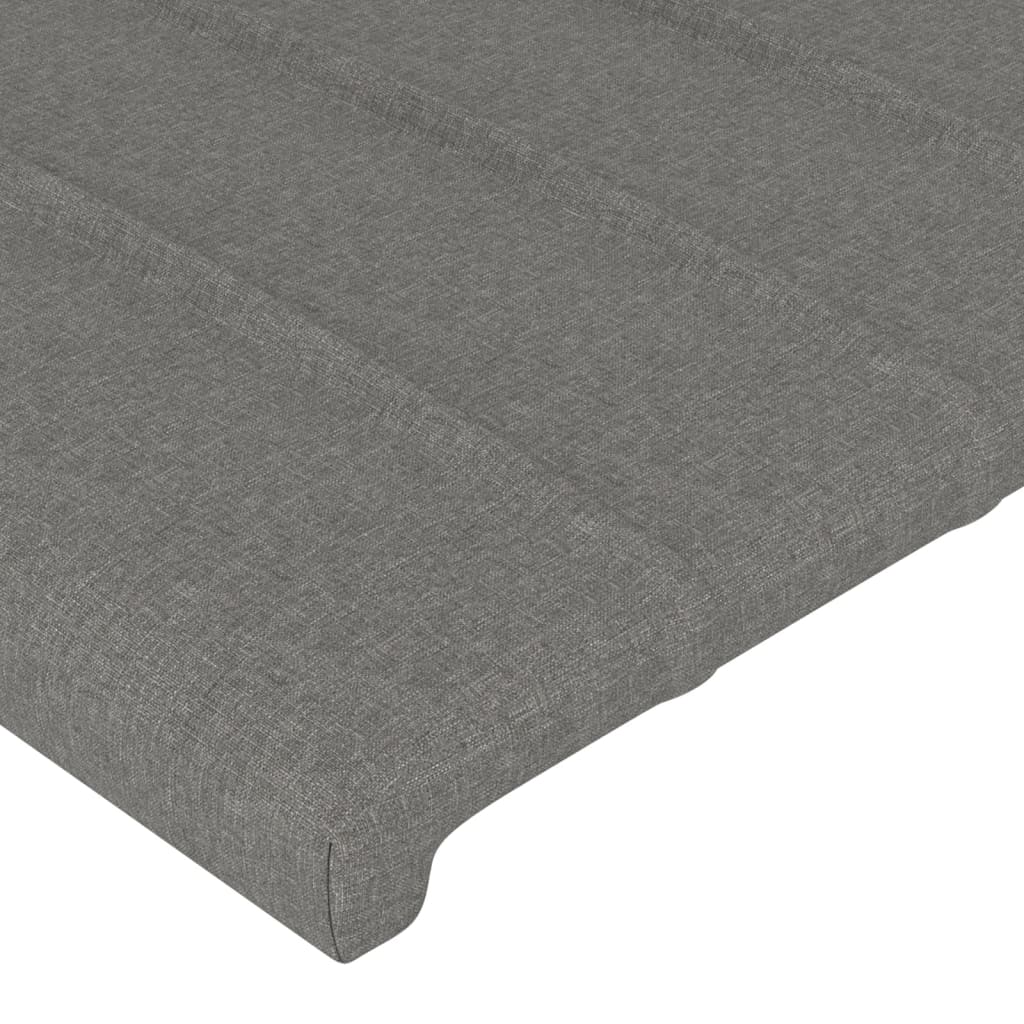 Kopfteile Bett 2er Set Dunkelgrau 100x5x78/88 cm Stoff für modernes Schlafzimmer Kopfteile Bett 2er Set Dunkelgrau 100x5x78/88 cm Stoff für modernes Schlafzimmer