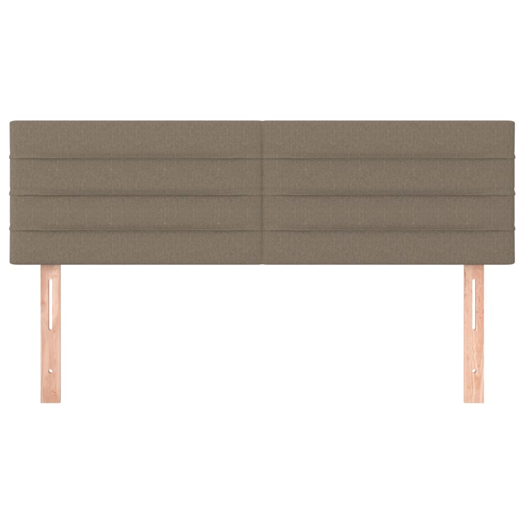 Bett Kopfteile 2er-Set Taupe 72x5x78/88 cm Stoff komfortables Schlafzimmer Bett Kopfteile 2er-Set Taupe 72x5x78/88 cm Stoff komfortables Schlafzimmer