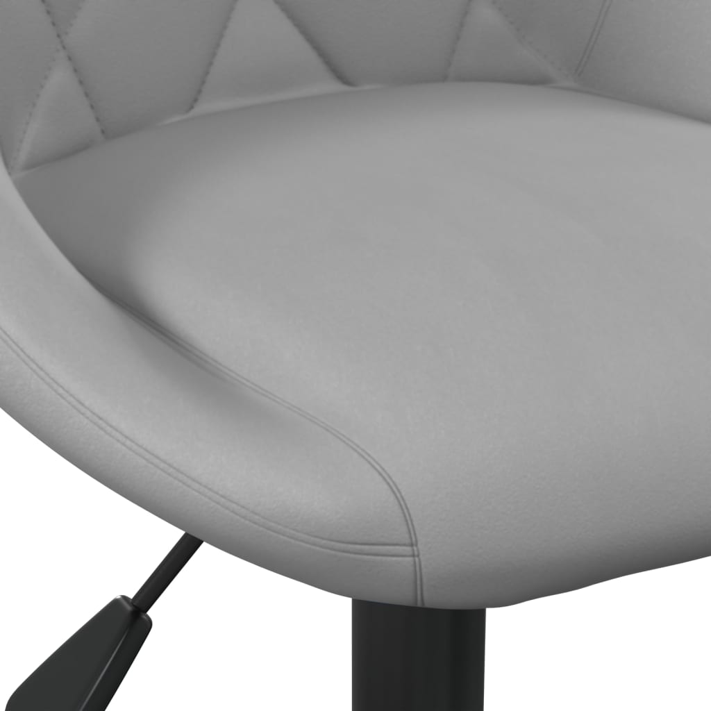 Drehbare Esszimmerstühle 2 Stk. hellgrauer Samt für modernes Esszimmer bequem Drehbare Esszimmerstühle 2 Stk. hellgrauer Samt für modernes Esszimmer bequem
