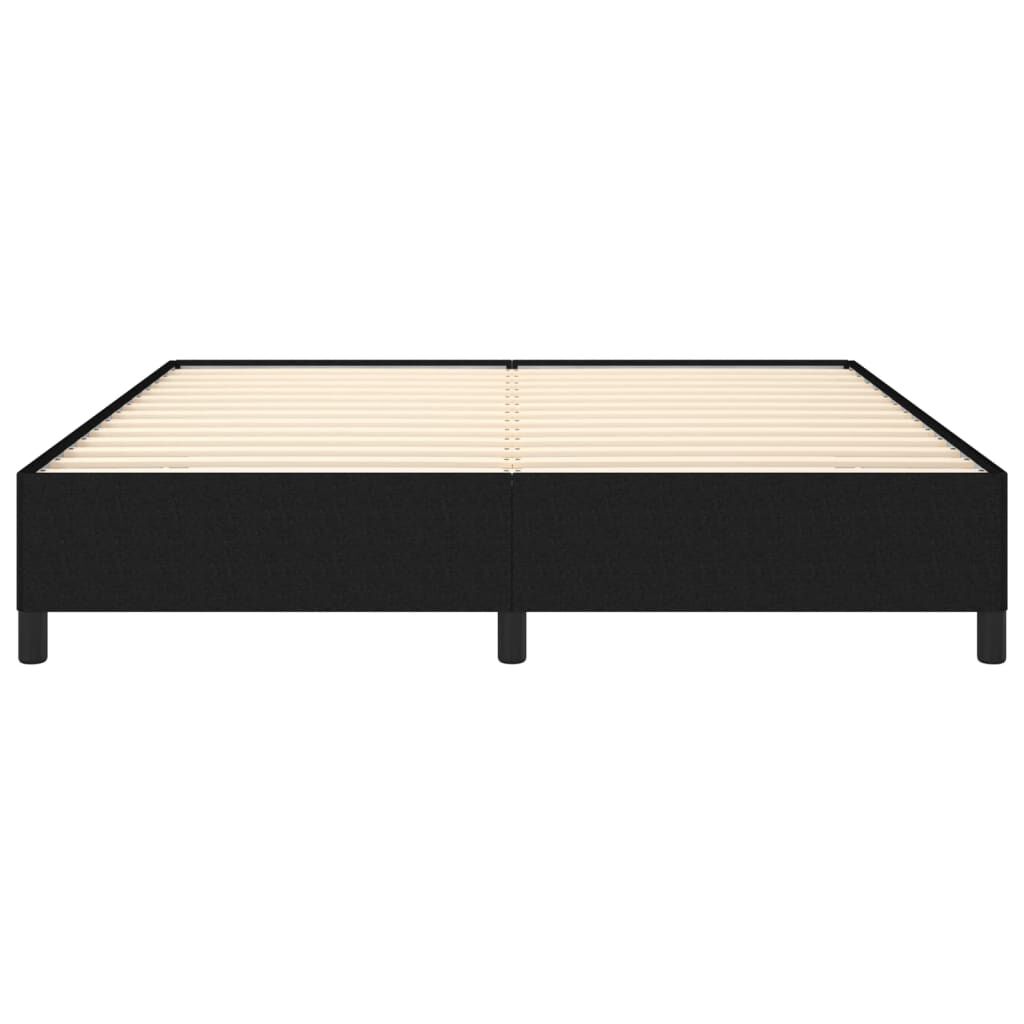 Bettgestell Schwarz 160x200 cm ohne Matratze mit Stoffbezug modern edel Bettgestell Schwarz 160x200 cm ohne Matratze mit Stoffbezug modern edel