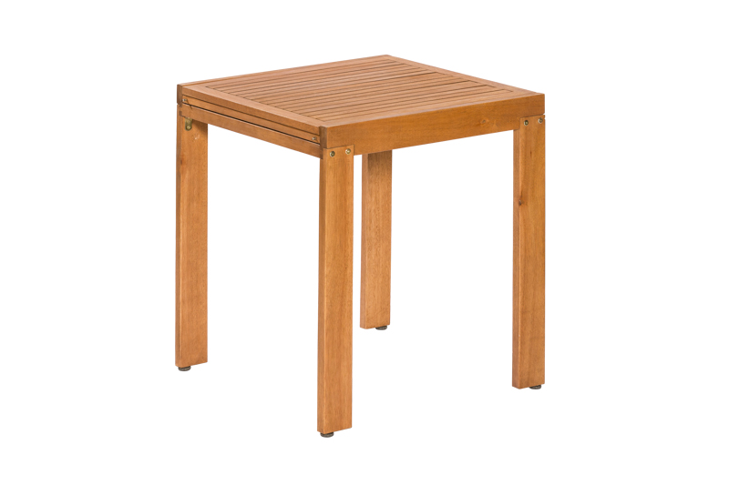 Comodoro Gartenmöbel-Set 3-teilig – 2 Klappsessel & Balkonausziehtisch 65–130 cm aus FSC® Eukalyptusholz