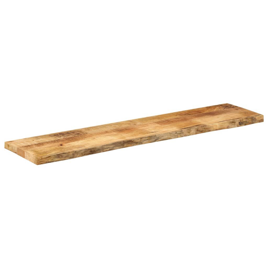 Tischplatte Mango Massivholz 160x30 cm mit natürlicher Baumkante rustikal Tischplatte Mango Massivholz 160x30 cm mit natürlicher Baumkante rustikal