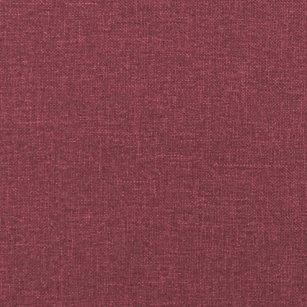 Sitzbank mit Rückenlehne Weinrot 120x62x75,5 cm Stoff Modern & stilvoll Sitzbank mit Rückenlehne Weinrot 120x62x75,5 cm Stoff Modern & stilvoll