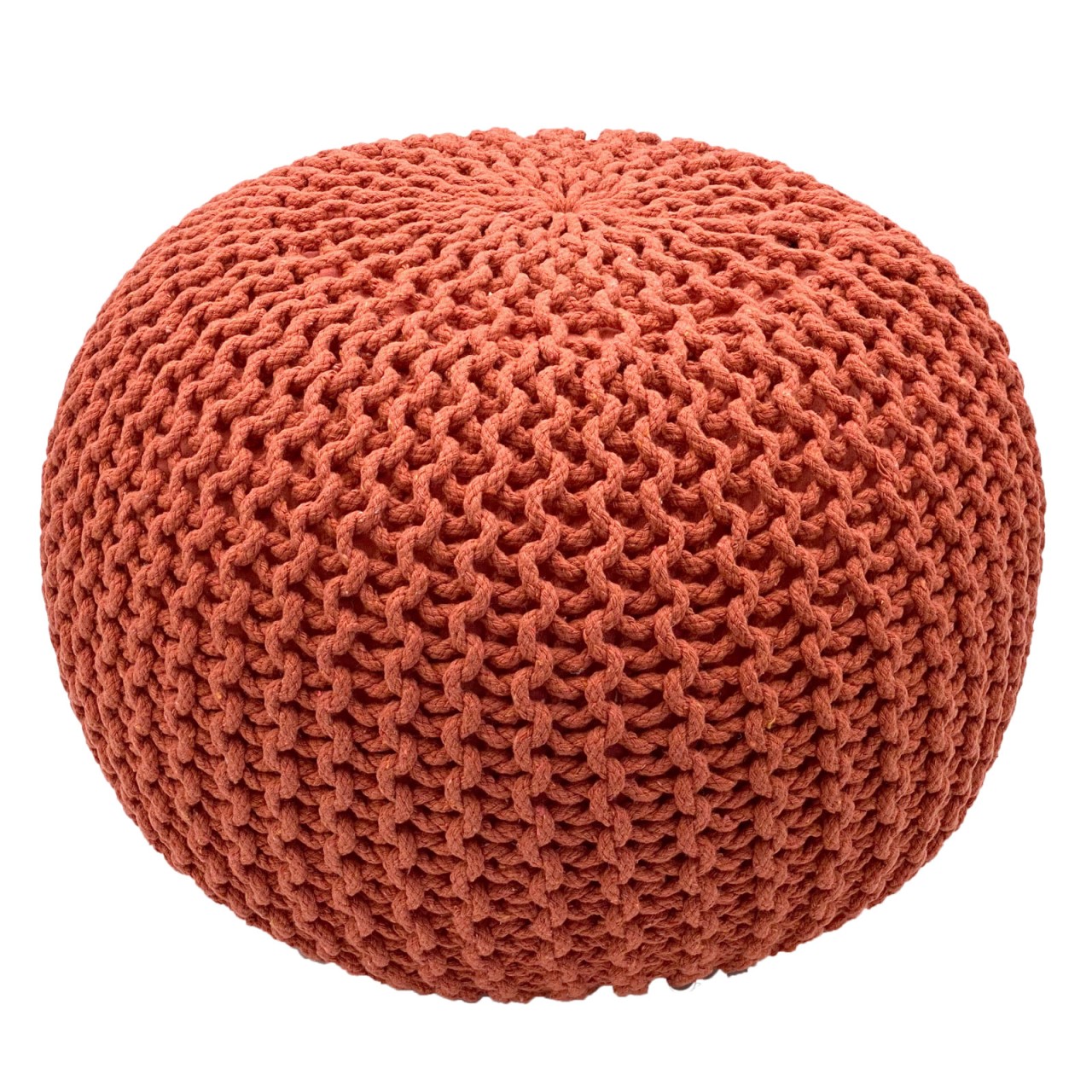 Strickhocker Pouf Ø 45 H 30 cm cm Sitzpouf Strick Bodenkissen Strickhocker Pouf Ø 45 H 30 cm cm Sitzpouf Strick Bodenkissen