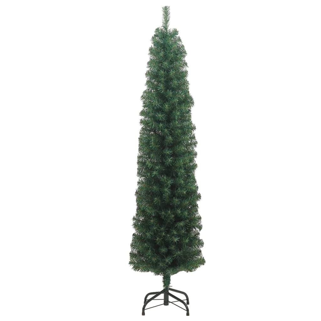 Weihnachtsbaum Tannenbaum Christbaum künstlich Schlank mit Ständer Grün 180cm