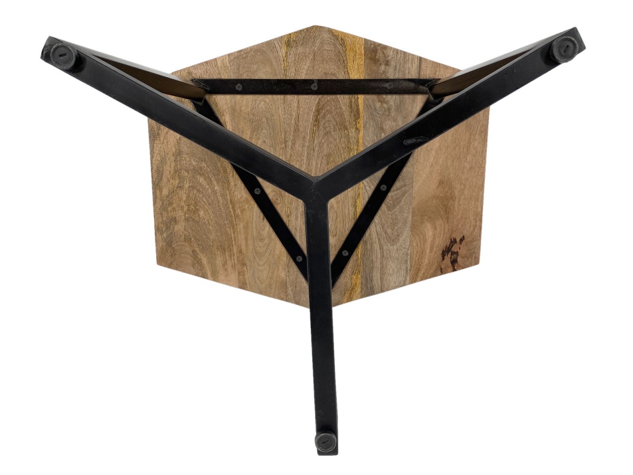 Beistelltisch 56 x 47 cm nachhaltig Wohnzimmer Tisch Couchtisch Nizza Metall-Gestell schwarz - weiß Beistelltisch 56 x 47 cm nachhaltig Wohnzimmer Tisch Couchtisch Nizza Metall-Gestell schwarz - weiß