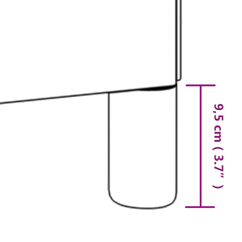 Bettgestell mit Kopfteil Creme 80 x 200 cm Stoff