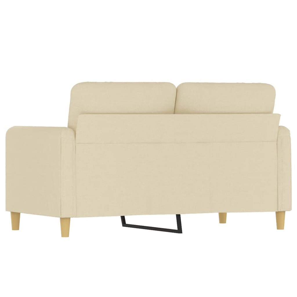 2-Sitzer-Sofa Creme 120 cm Stoff modern bequem Wohnzimmer Polster Couch