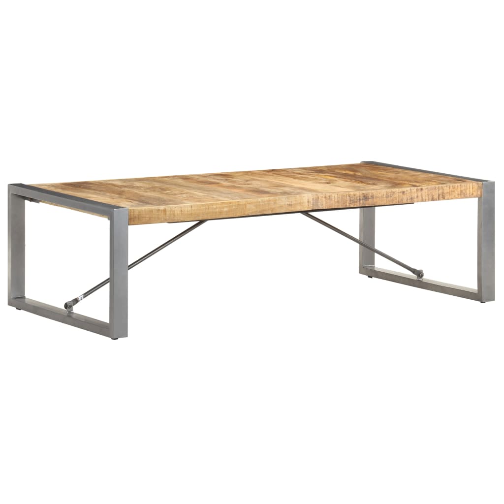 Couchtisch Mangoholz rau 140x70x40 cm