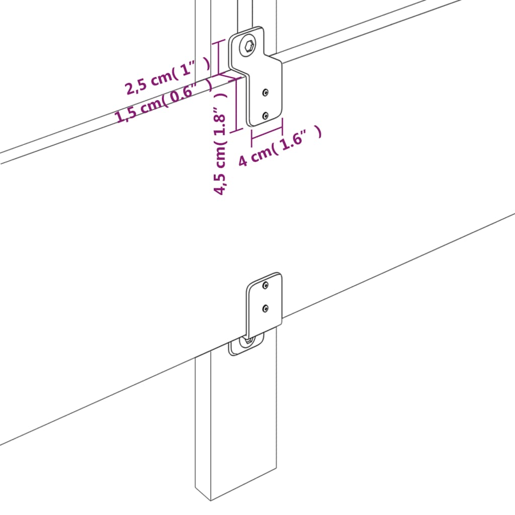 Kopfteile 2 Stk. Dunkelgrau 90x7x78/88 cm Samt