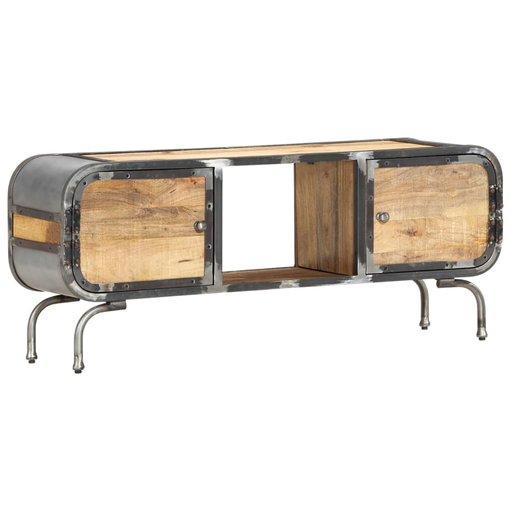 TV-Schrank Mangoholz 110x30x42 cm Massivholz Industrie Design TV-Schrank Mangoholz 110x30x42 cm Massivholz Industrie Design
