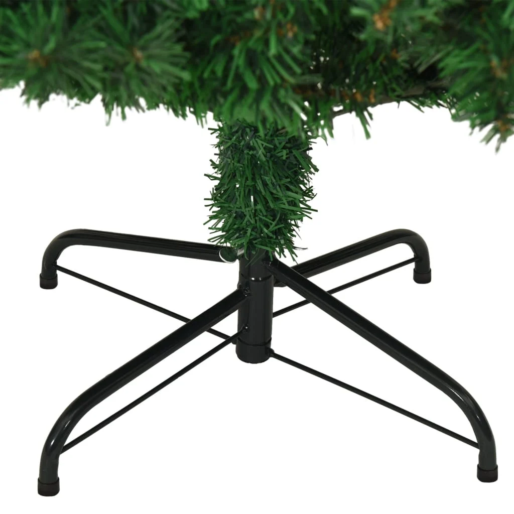 Künstlicher Weihnachtsbaum mit dicken Ästen Grün 210cm PVC Festlich Naturgetreu