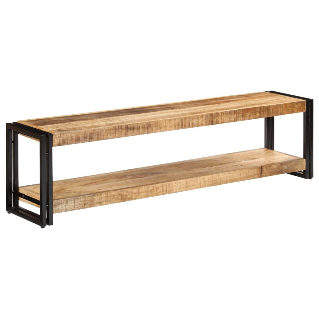 TV-Schrank Mango Massivholz 150x30x40 cm rustikaler Look für Wohnzimmer TV-Schrank Mango Massivholz 150x30x40 cm rustikaler Look für Wohnzimmer