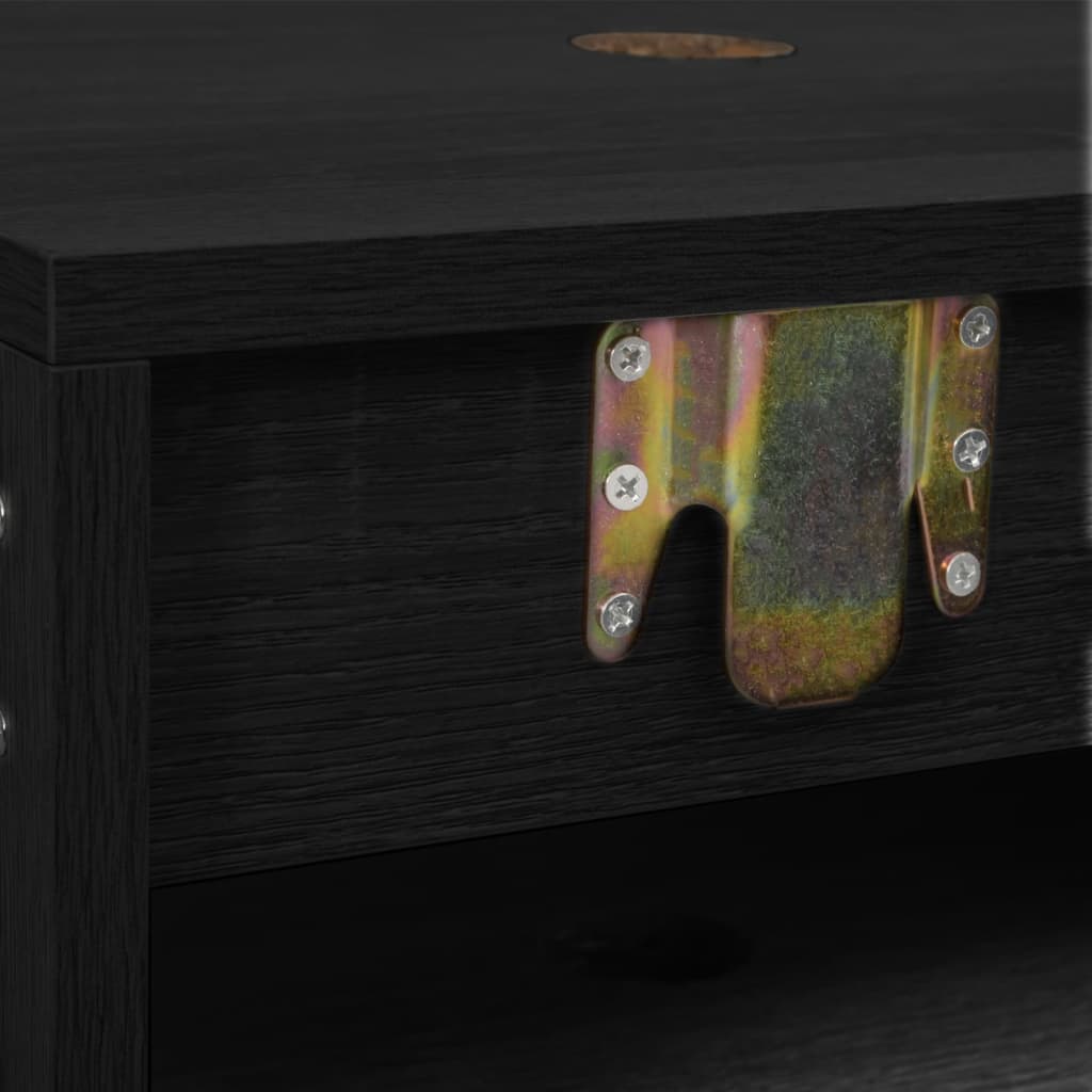Badmöbel Set 2-teilig schwarz Holzwerkstoff ideal für jedes Badezimmer modern Badmöbel Set 2-teilig schwarz Holzwerkstoff ideal für jedes Badezimmer modern