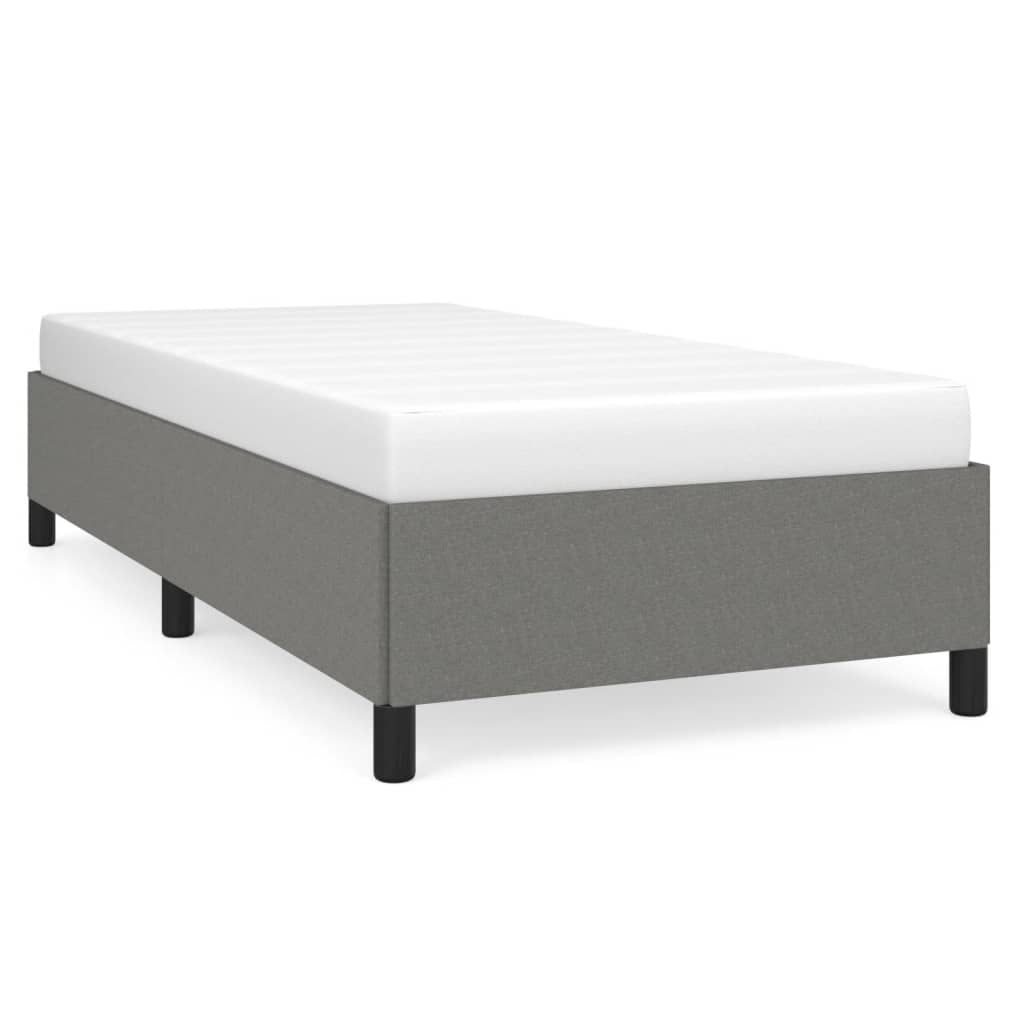 Bettgestell Dunkelgrau 90x200 cm ohne Matratze Stilvoll Stabil Funktional Bettgestell Dunkelgrau 90x200 cm ohne Matratze Stilvoll Stabil Funktional