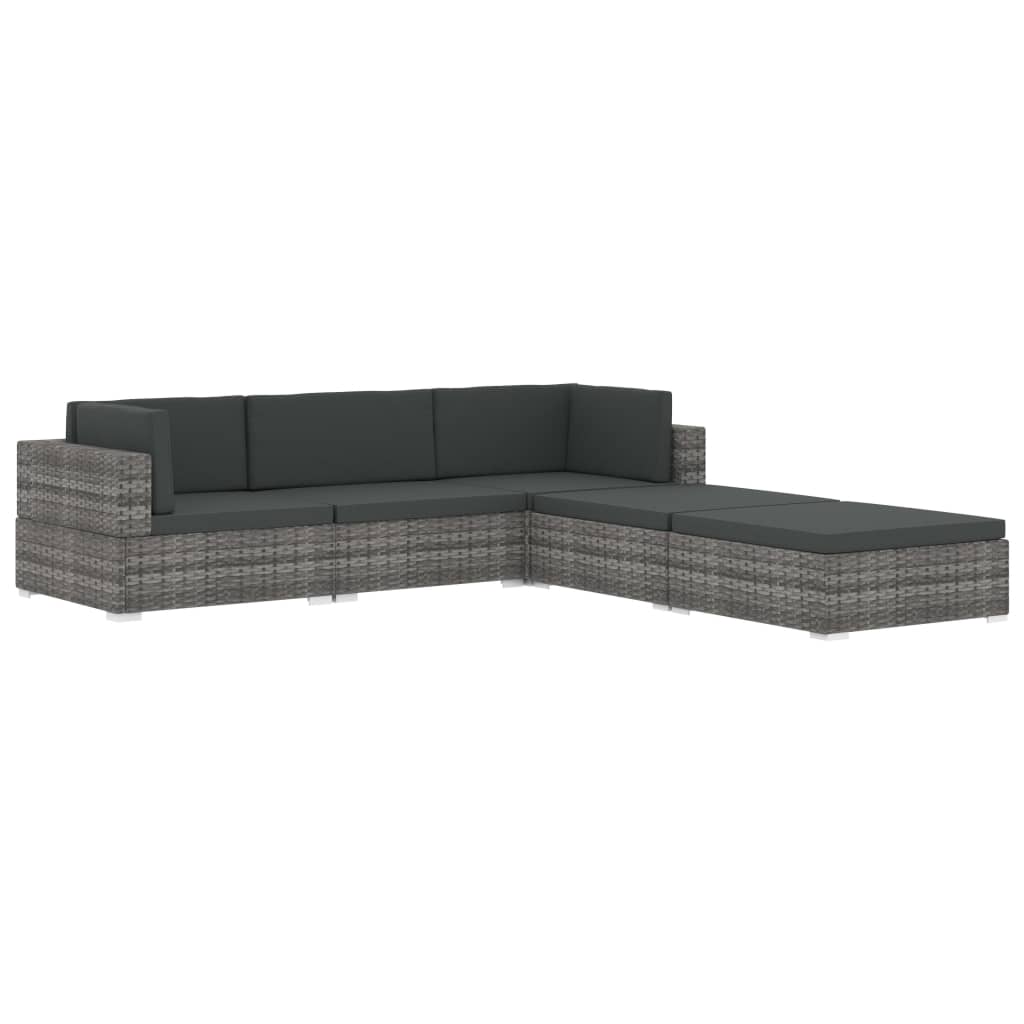 Garten Sofa Mittelteil Schwarz Poly Rattan Inkl. Bequeme Auflagen Kombinierbar Garten Sofa Mittelteil Schwarz Poly Rattan Inkl. Bequeme Auflagen Kombinierbar