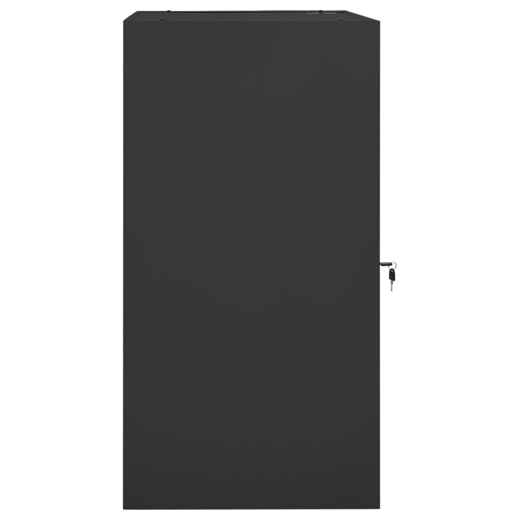 Sattelschrank aus Stahl Anthrazit 53x53x105 cm kompakt und abschließbar Sattelschrank aus Stahl Anthrazit 53x53x105 cm kompakt und abschließbar