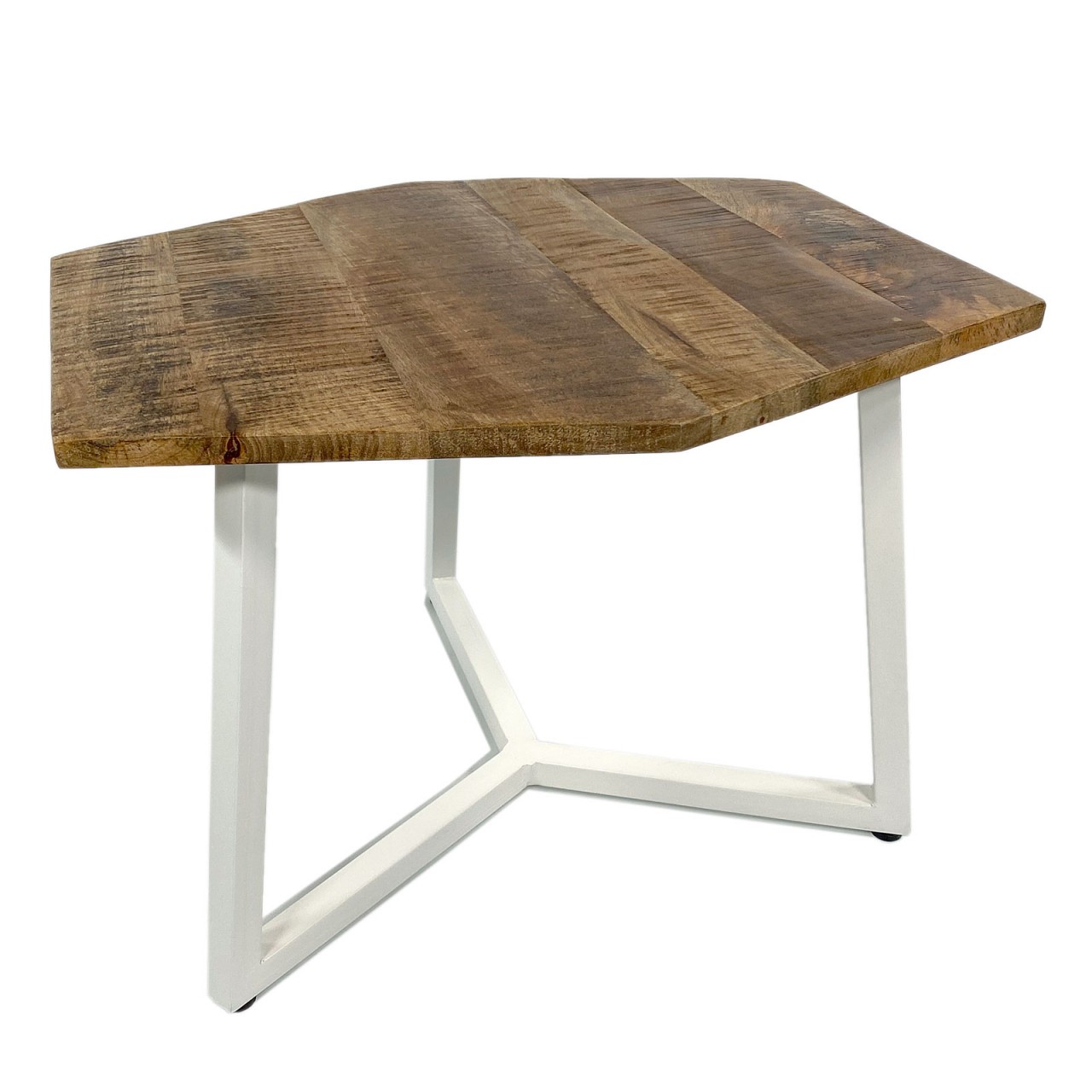 Beistelltisch 56 x 47 cm nachhaltig Wohnzimmer Tisch Couchtisch Nizza Metall-Gestell schwarz - weiß Beistelltisch 56 x 47 cm nachhaltig Wohnzimmer Tisch Couchtisch Nizza Metall-Gestell schwarz - weiß