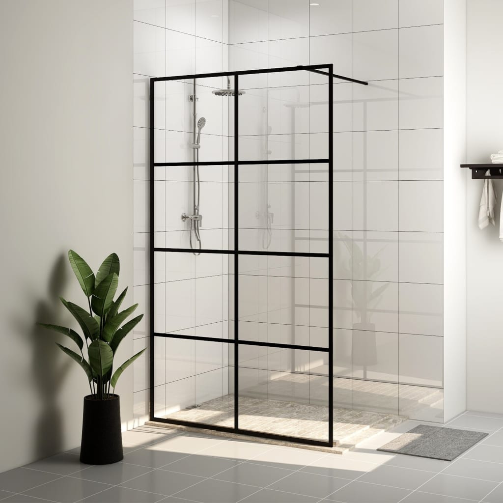 Duschwand 100x195 cm Klar ESG-Glas für begehbare Duschen Modern & stilvoll