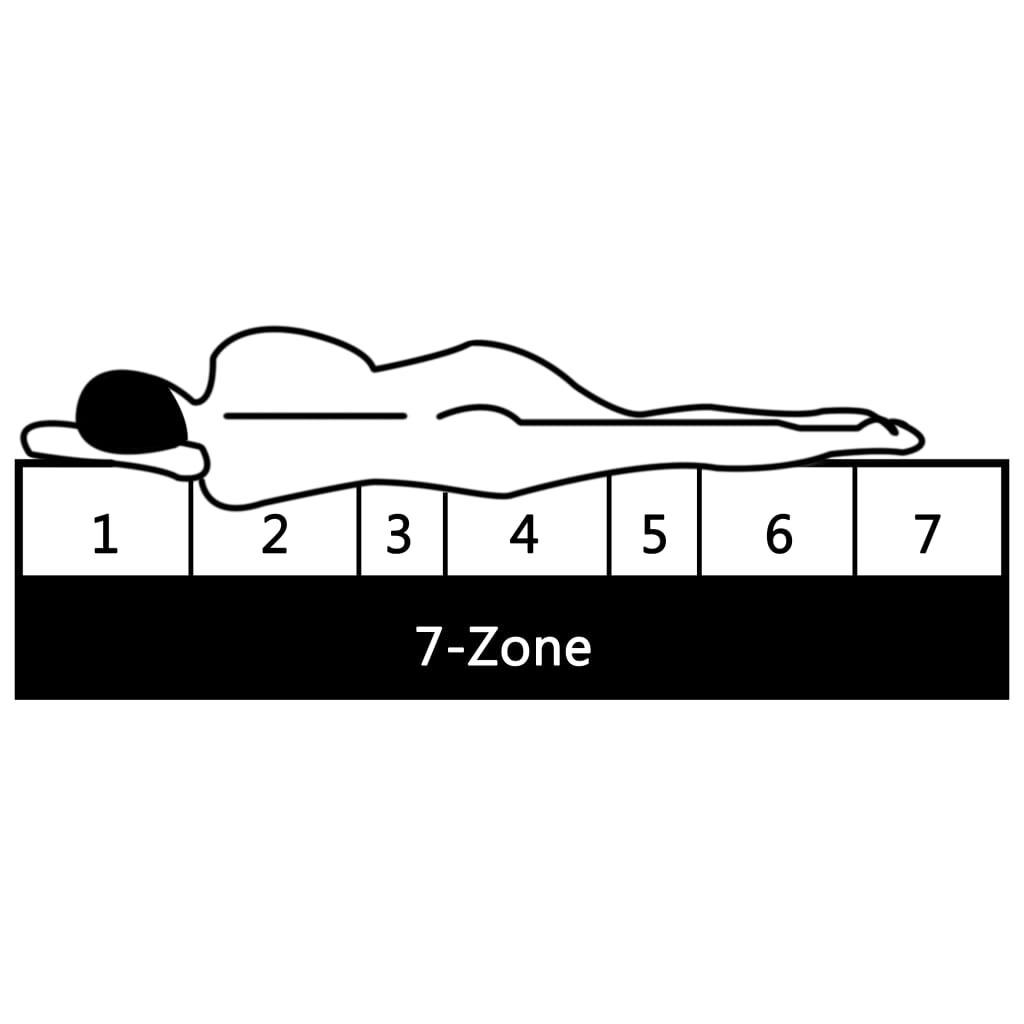 Komfortmatratze 180x200 cm 7 Zonen Härtegrad H2 H3 PU Schaum 10 cm dick Komfortmatratze 180x200 cm 7 Zonen Härtegrad H2 H3 PU Schaum 10 cm dick