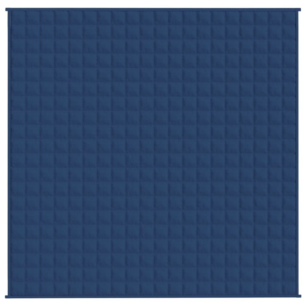 Gewichtsdecke Blau 200x200 cm Stoff 13 kg schwer für ruhigen erholsamen Schlaf