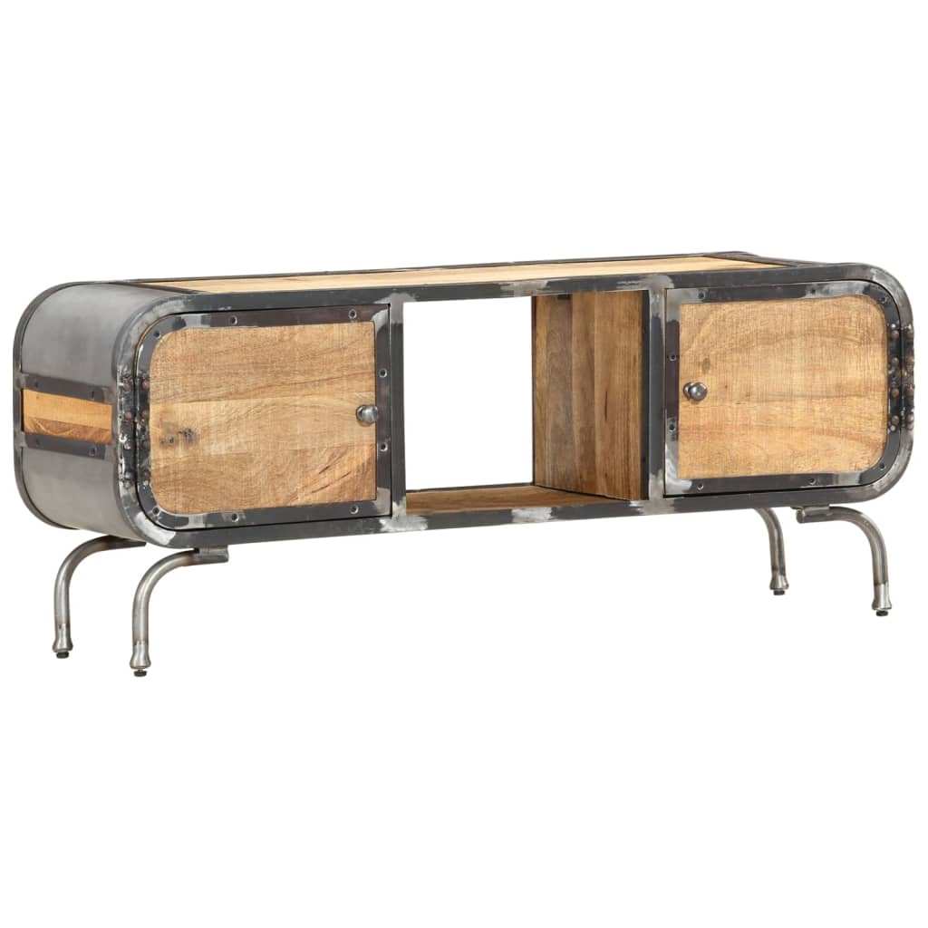 TV-Schrank Mangoholz 110x30x42 cm Massivholz Industrie Design TV-Schrank Mangoholz 110x30x42 cm Massivholz Industrie Design