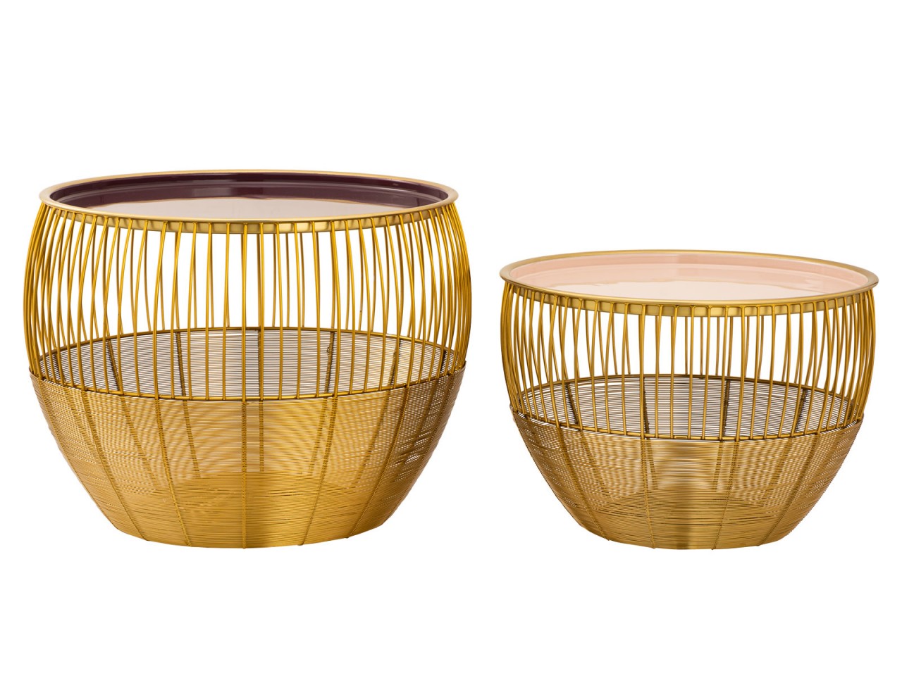 Beistelltisch 2er Set Satztisch rund ø 49/41 H 37/29 cm Dekotische Sofatisch Glamira Couchtisch gold Beistelltisch 2er Set Satztisch rund ø 49/41 H 37/29 cm Dekotische Sofatisch Glamira Couchtisch gold
