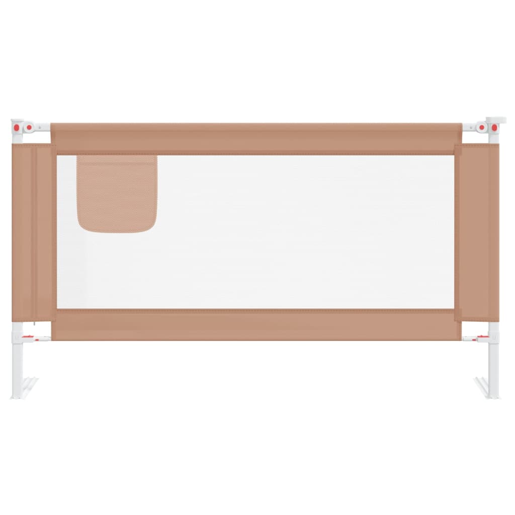 Kleinkind Sicherheitsbettgitter Dunkelgrau 150x25cm Stoff