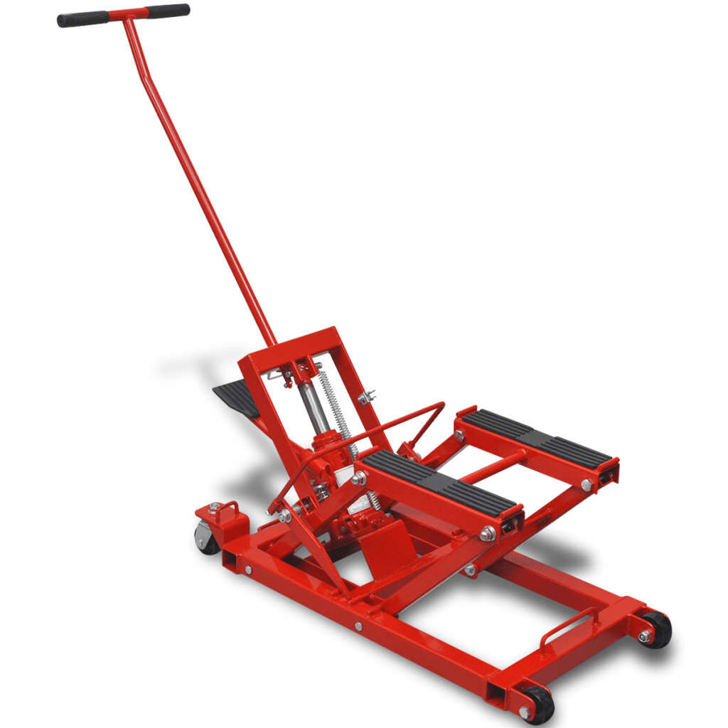 Hydraulische Hebebühne rot für Motorrad und ATV Tragkraft bis 680 Kilogramm