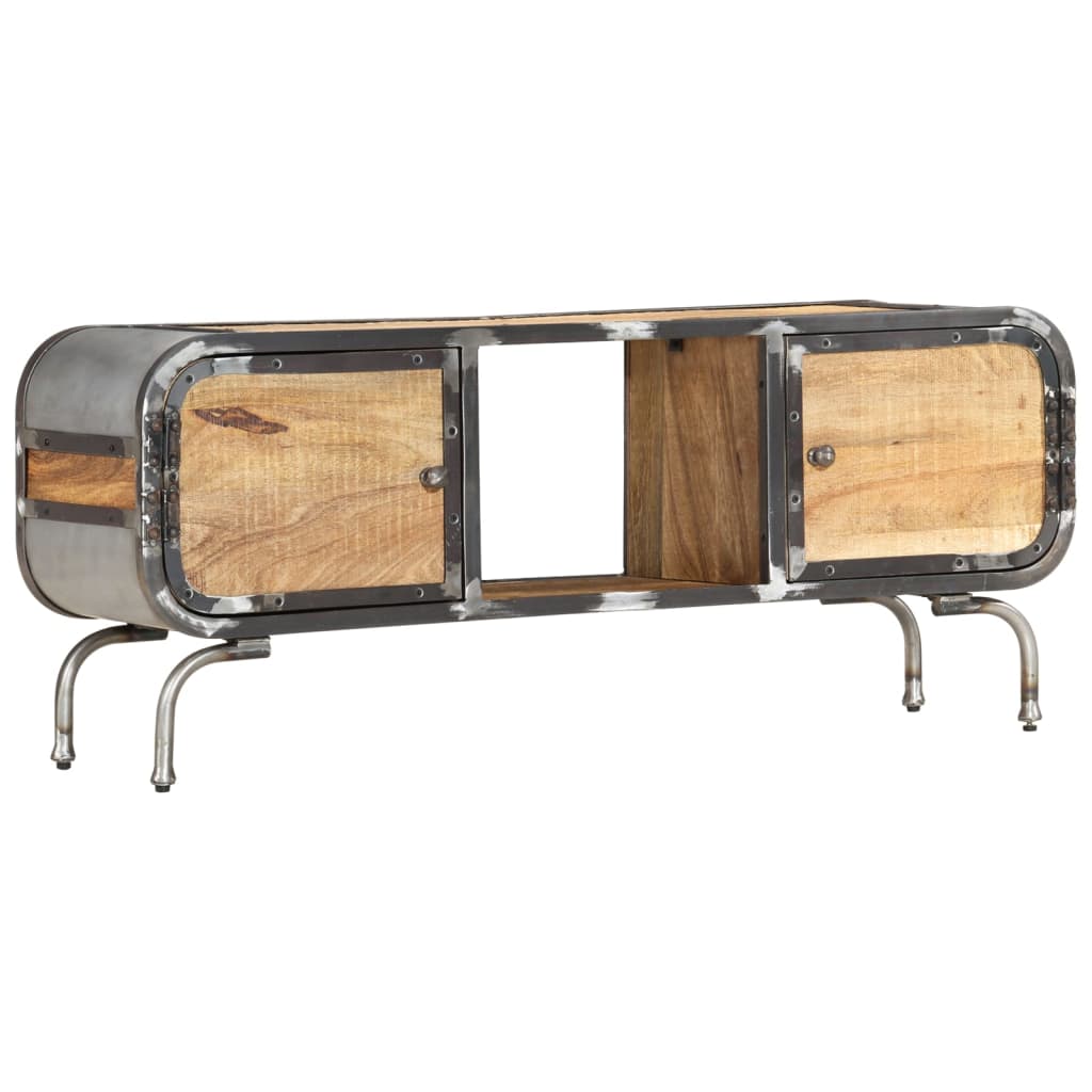 TV-Schrank Mangoholz 110x30x42 cm Massivholz Industrie Design TV-Schrank Mangoholz 110x30x42 cm Massivholz Industrie Design