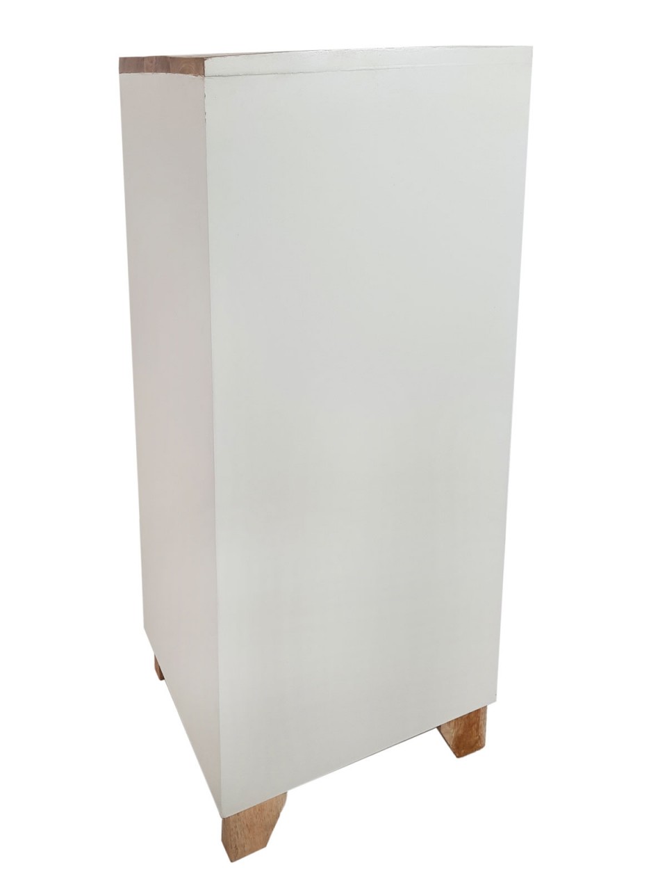 Schubladen Kommode B 40 H 92 cm Schubkastenturm Anrichte Sideboard California weiß Mangoholz Schubladen Kommode B 40 H 92 cm Schubkastenturm Anrichte Sideboard California weiß Mangoholz