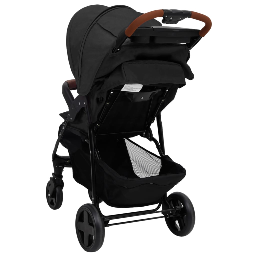 3in1 Kinderwagen Anthrazit Stahl