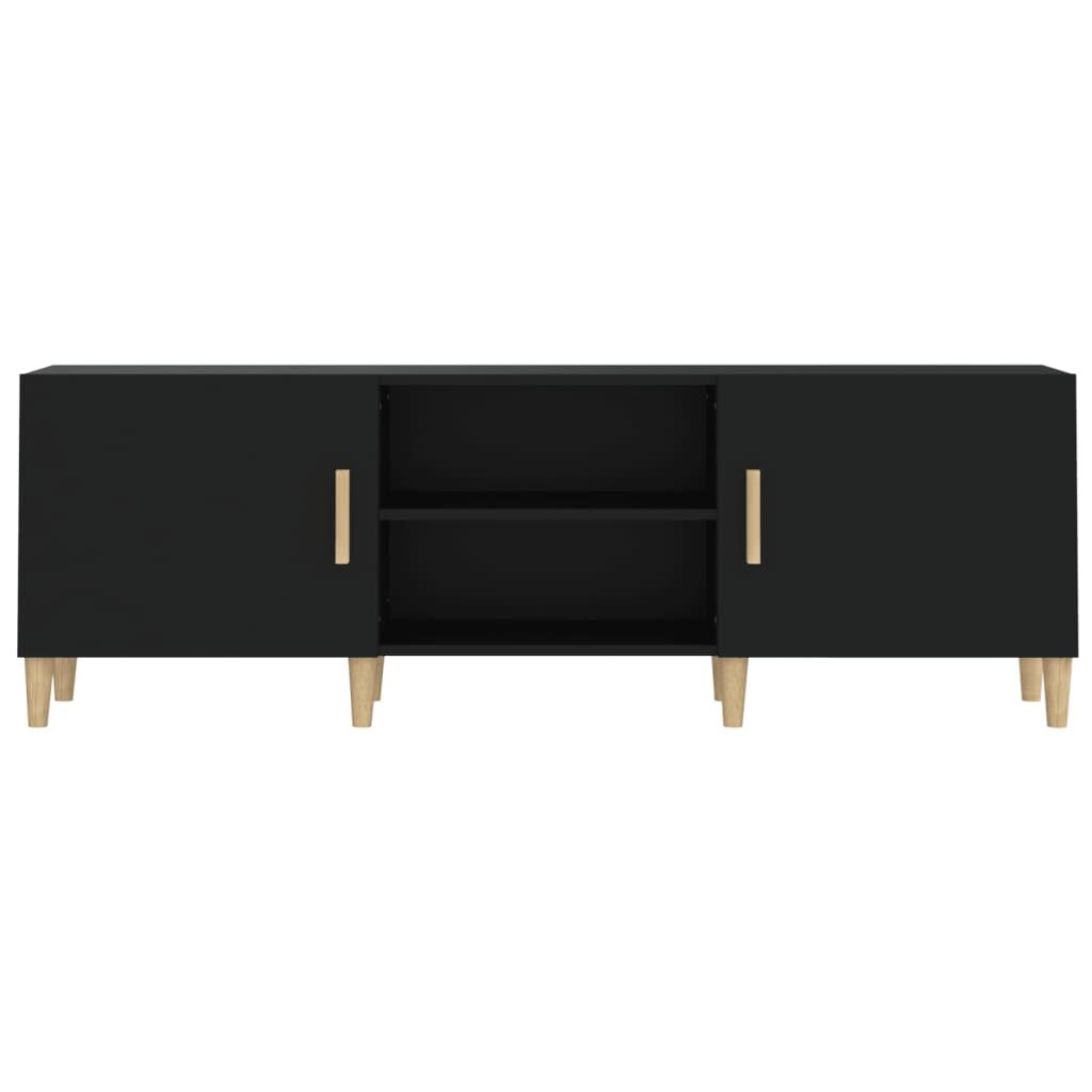 TV-Schrank Schwarz 150x30x50 cm Holzwerkstoff