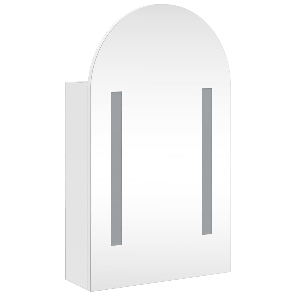 Spiegelschrank LED Gewölbt Weiß 42x13x70 cm Modern funktional Stilvoll Spiegelschrank LED Gewölbt Weiß 42x13x70 cm Modern funktional Stilvoll