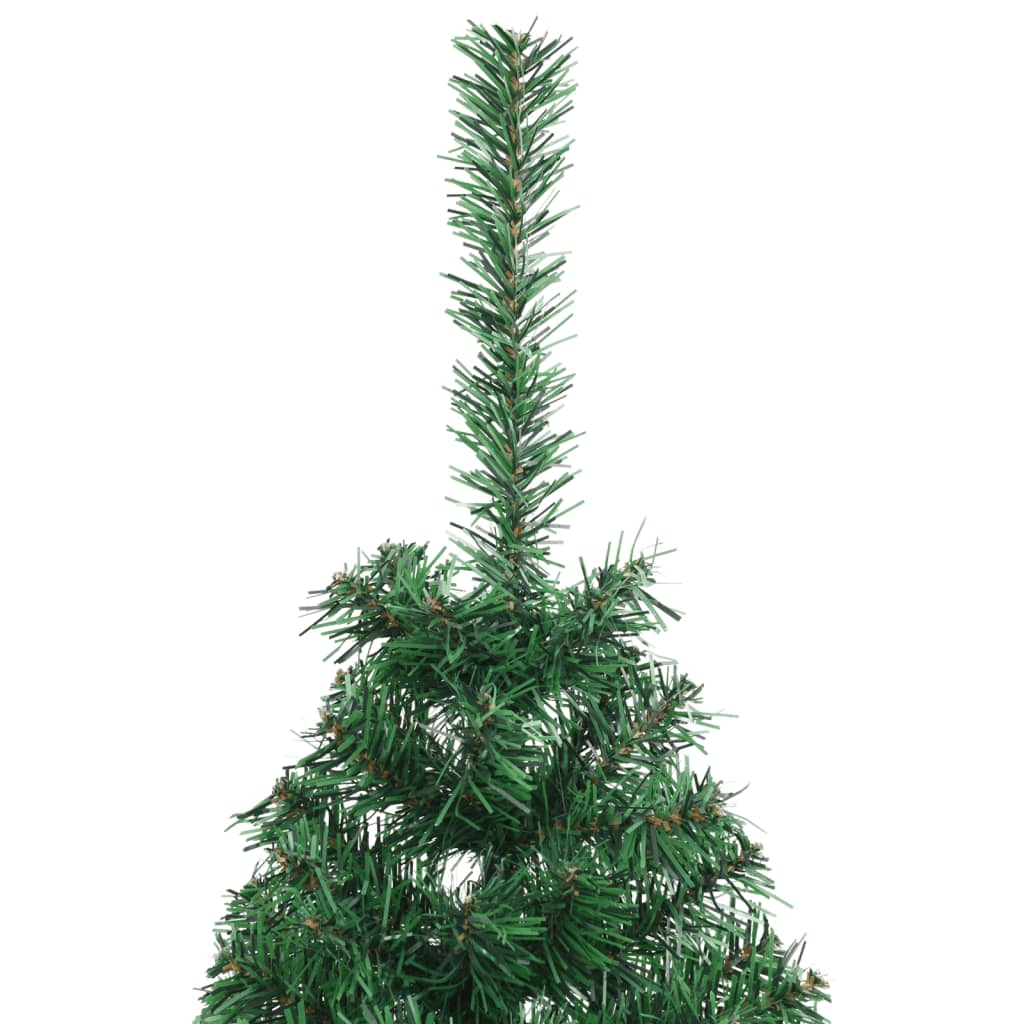 Christbaum Weihnachtsbaum Künstlich halber Baum mit Ständer Grün 120 cm