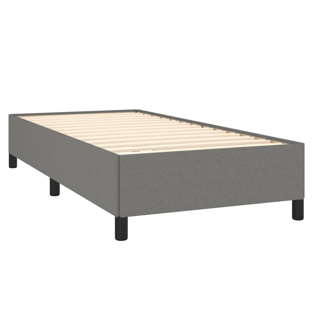 Bettgestell Dunkelgrau 90x200 cm ohne Matratze Stilvoll Stabil Funktional Bettgestell Dunkelgrau 90x200 cm ohne Matratze Stilvoll Stabil Funktional