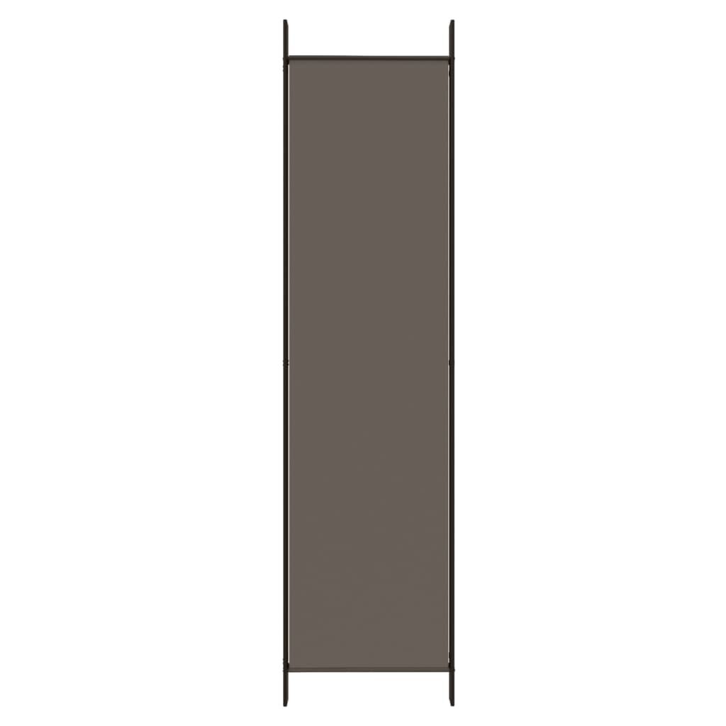 Paravent Anthrazit 300x200 cm Stoff