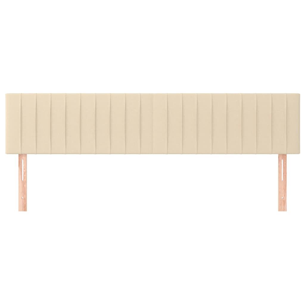 Kopfteil Bett Set 2 Stück Creme Polster 80 cm für Betten aller Art modern Kopfteil Bett Set 2 Stück Creme Polster 80 cm für Betten aller Art modern