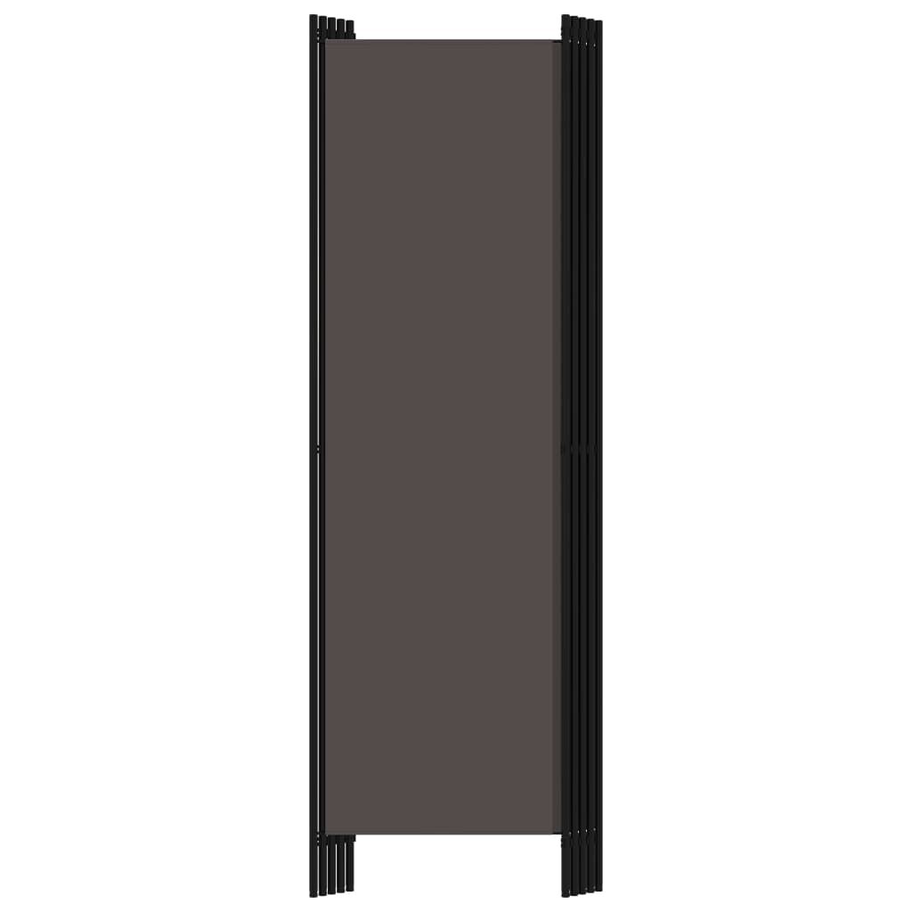 Raumteiler Paravent 5 teilig Anthrazit 250x180 cm für flexible Raumgestaltung