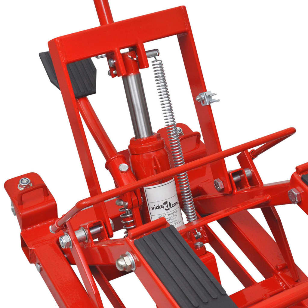 Hydraulische Hebebühne rot für Motorrad und ATV Tragkraft bis 680 Kilogramm