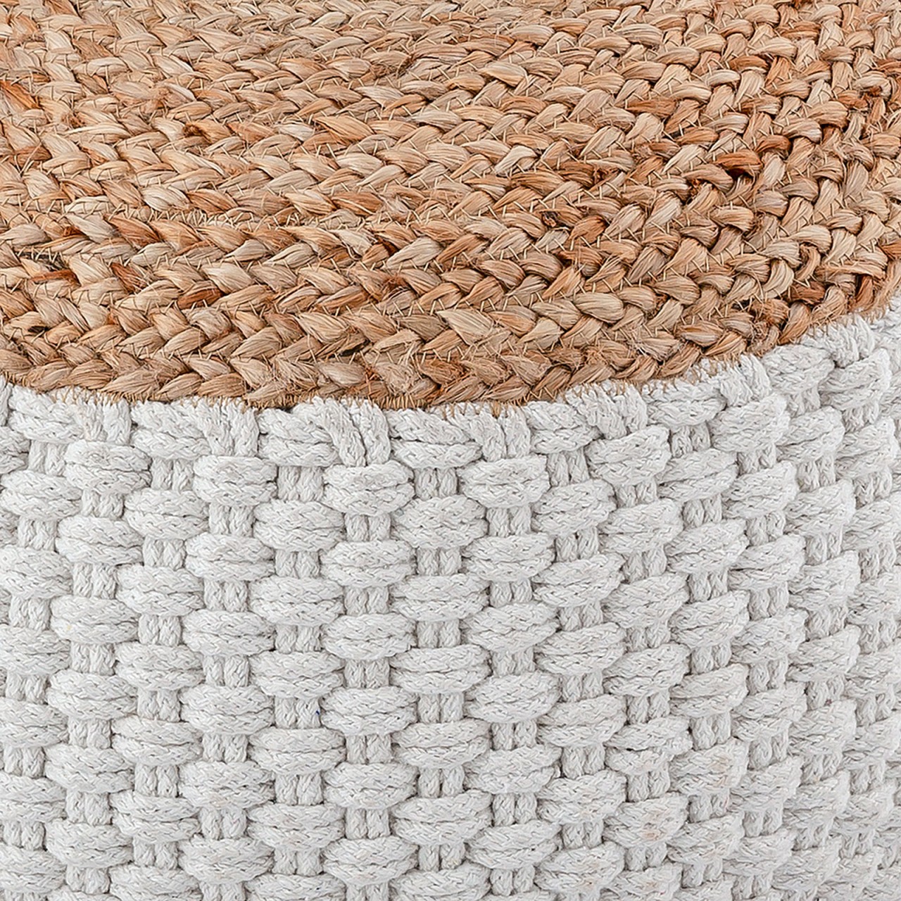 Sitzpouf Jute Sitzhocker rund 50x50 cm Deko Hocker Jute natur Sitzpouf Bodenkissen Fußhocker Sitzpouf Jute Sitzhocker rund 50x50 cm Deko Hocker Jute natur Sitzpouf Bodenkissen Fußhocker