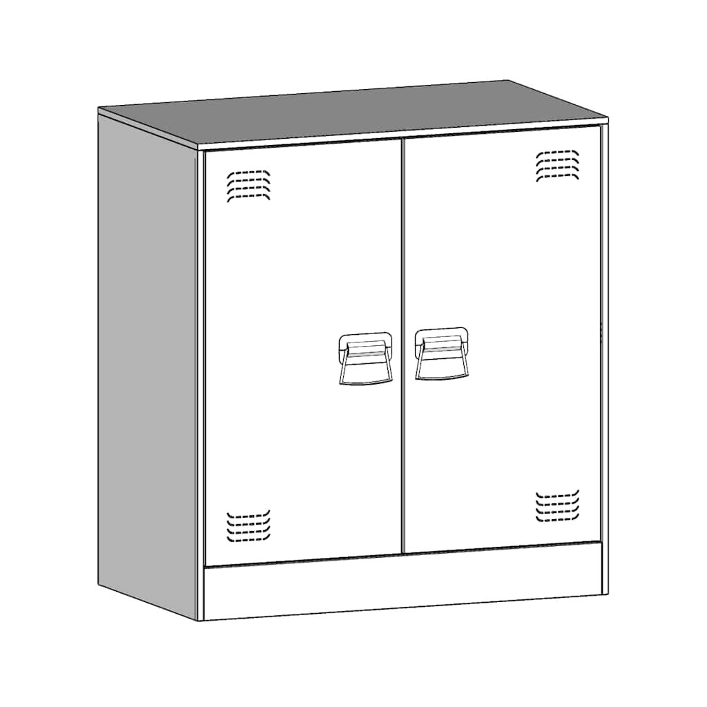 Sideboard aus Stahl in Rosa 67x39x73 cm modernes Möbelstück für Wohnzimmer Sideboard aus Stahl in Rosa 67x39x73 cm modernes Möbelstück für Wohnzimmer