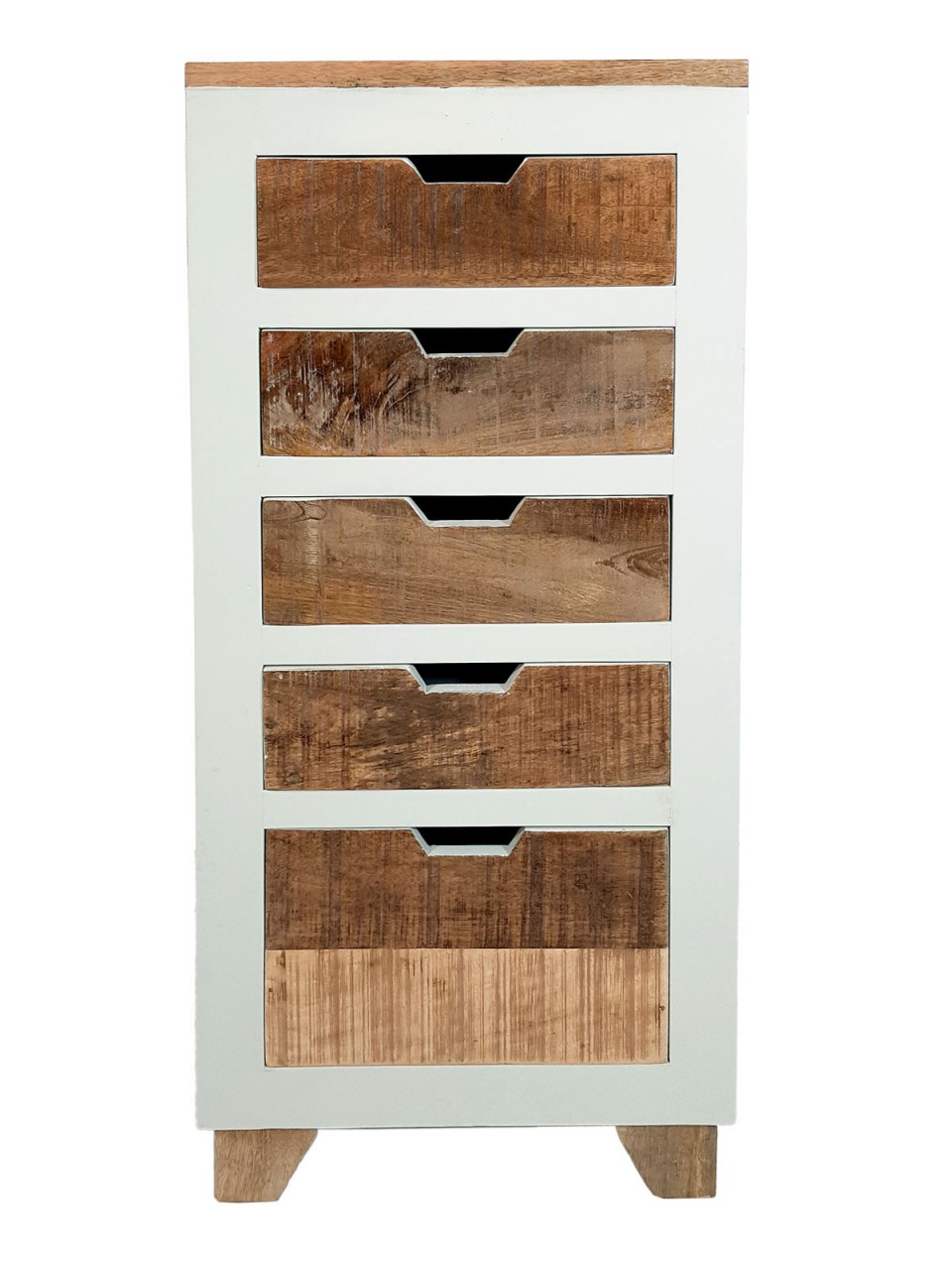 Schubladen Kommode B 40 H 92 cm Schubkastenturm Anrichte Sideboard California weiß Mangoholz Schubladen Kommode B 40 H 92 cm Schubkastenturm Anrichte Sideboard California weiß Mangoholz